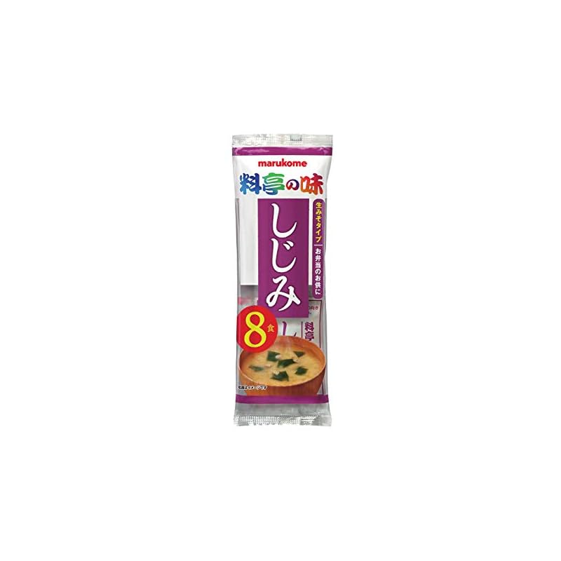 マルコメ 生みそ汁 料亭の味 しじみ 減塩 即席味噌汁 8食×12袋 - その他