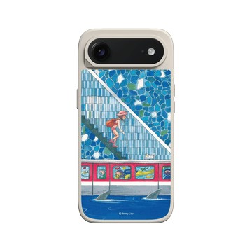 iPhone Air SolidX 貝殼灰 - 幾米 Jimmy Liao - 地下鐵-藍色車站