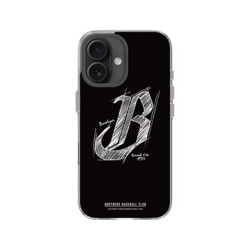 iPhone 16 Clear Case（相機按鈕） 透明 - 職棒-中信兄弟 Brothers - 素描LOGO