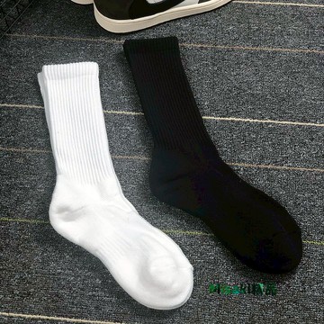 5雙秋冬襪子男士純棉中筒襪毛巾底加厚運動襪商務長襪防臭吸汗-Misaki精品