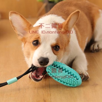 狗狗玩具耐咬磨牙寵物解悶小型犬小狗自己玩吸盤漏食球【不二雜貨】
