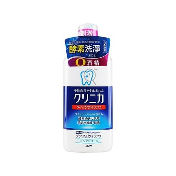 【日系報馬仔】日本 LION 獅王 固齒佳 酵素 漱口水 450ml 無酒精 低刺激 口氣清新 薄荷 DS002939