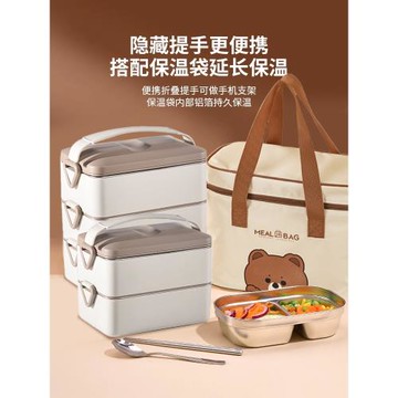 保溫飯盒學生不銹鋼餐盒上班族女便當盒大容量可微波爐多層保溫盒