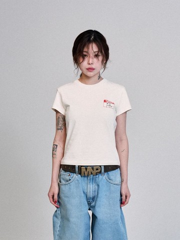 STICKER T-SHIRTS [WHITE]