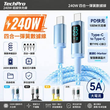 🚀台灣出貨🚀【48oMbps傳輸】100w數顯快充線 支援線 充電線 Typec 5A支援線 適用蘋果三星安卓 向下兼容
