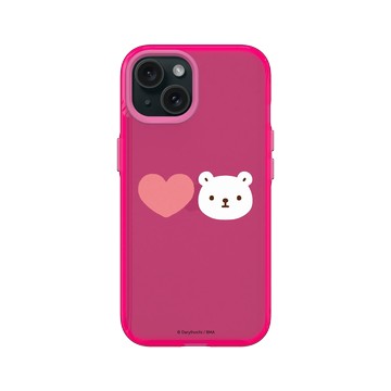 iPhone 15 Clear 粉漾桃 - 白白日記 Darylhochi - ♥白白Bac Bac in LOVE