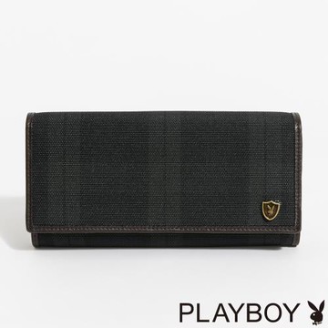 PLAYBOY - 翻蓋長夾  Everlasting系列 - 綠色