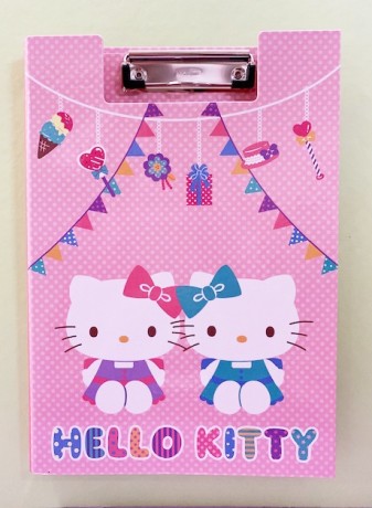 【震撼精品百貨】Hello Kitty 凱蒂貓~三麗鷗 KITTY 日本A4文件夾/板-粉點#25039