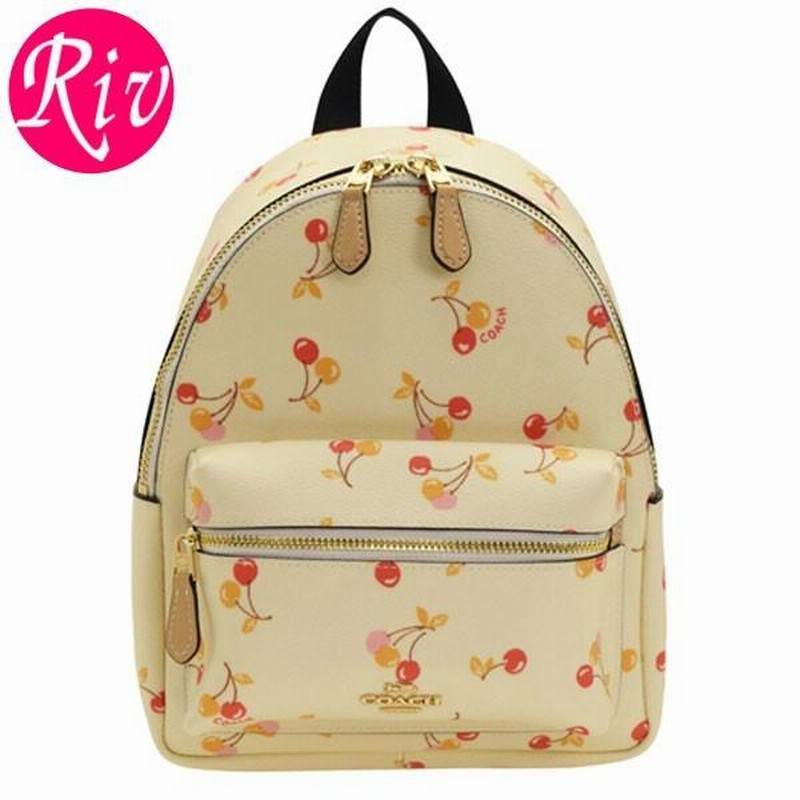 COACH チェリー柄バックパック
