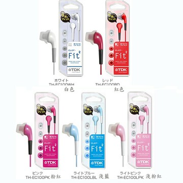 TDK CLEF-Fit2 TH-EC100 耳道式繽紛耳機,公司貨