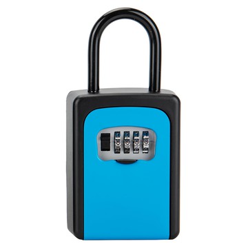 全金 密碼鎖防盜匙盒 掛置款 藍色 鑰匙收納  1個