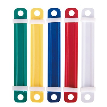 得力Deli塑膠原子夾/E5548/彩色/50組