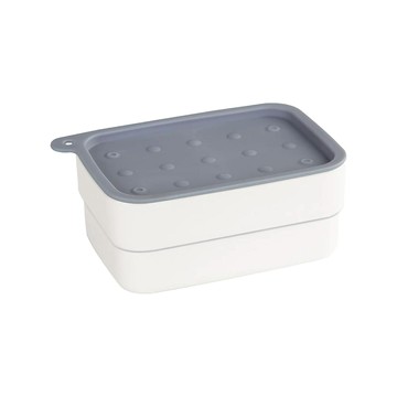 E.City 可攜式多功能居家旅行帶刷 皂盒 雙用蓋  顏色隨機  1個