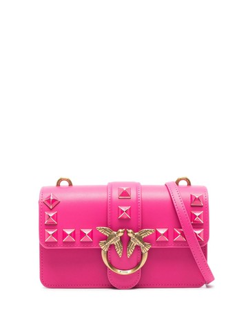 PINKO - Love One stud-embellished mini bag - women - Calf Leather - One Size