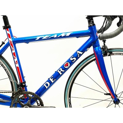 訳アリ デローザ DE ROSA チームエイト TEAM 8 SUPER RECORD/RECORD MIX 2009年モデル ロードバイク  56.5サイズ ブルー | LINEブランドカタログ