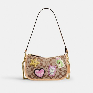 COACH | BRAIN DEAD WAVERLY 經典 SIGNATURE 提花織布 貼飾手袋