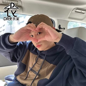 DR更衣室-帽T 韓版造型短T設計連帽加絨衛衣 微彈 運動 休閒 t恤 大尺碼5XL【NL665075】