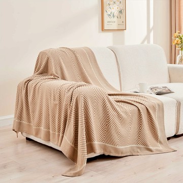 🆕新品上架【梨花瑪雅】{回字圖案}   頭等艙空調毯適親膚舒適好眠午休好眠四季皆宜抗皺磨毛蓋毯(3款尺寸)💕情人禮物，生日禮物，閨蜜禮物