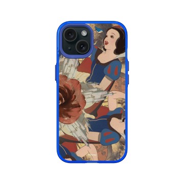 iPhone 15 Clear 激光藍 - 迪士尼-公主系列 Disney Princess - Pattern系列-白雪公主 復古