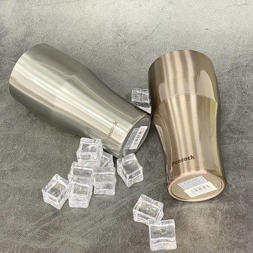 【孔雀Peacock】440ML 真空斷熱 不鏽鋼杯/啤酒杯/冰壩杯-原鋼色