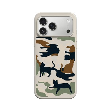 iPhone 17 Pro Max SolidX 貝殼灰 - Camouflage / 迷彩 - 喵迷彩-黑