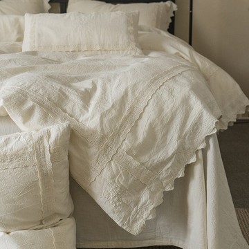 床包組 三件組 四件組  床單被套枕套床包 家用寢具出口棉麻丨四季款亞麻床上四件套床單被套日式簡約法式公主床品