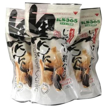 ケイエス青果 青森県産じょっぱり親父の黒にんにく(150g×3パックセット)