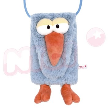 【NICI】91397_拉拉鳥絨毛斜背手機包