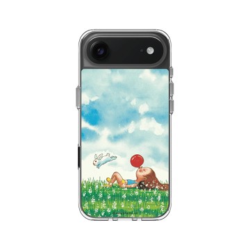 iPhone Air Clear Case（相機按鈕） 透明 - 幾米 Jimmy Liao - 世界別為我擔心-吹氣球