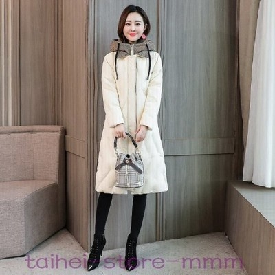 ダウンコートレディースチェック細身暖かいペディンフードアウター冬軽いかわいい暖かいゆったり中綿コートミディアム丈 Xx7jcmdqae ファッション Www Gradbound Com