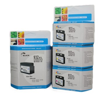 HP副廠 For HP NO.932XL黑色(CN053AA) ; NO.933XL藍色(CN054AA) ; 紅色(CN055AA) ; 黃色(CN056AA)高容量環保墨水匣