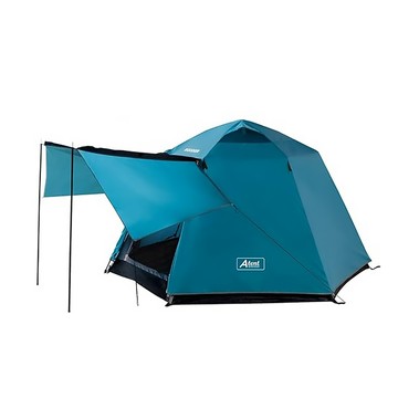 IDOOGEN 特萊貝卡 四門 一鍵自動六人帳篷 + 翼形天幕套裝  5人  藍綠色