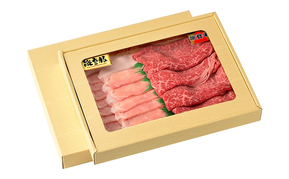 能登牛・能登豚しゃぶしゃぶセット（500g）