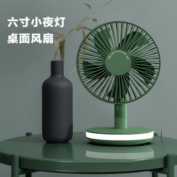 新款桌面小風扇led小夜燈多功能USB移動充電風扇宿舍便攜臺式風扇【摩可美家】
