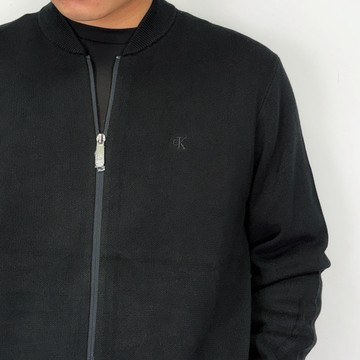 【New START精品服飾-員林】現貨 Calvin Klein CK 電繡小字母 針織外套 飛行外套 針織衫 毛衣