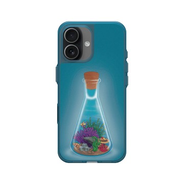 iPhone 17 Clear (相機按鈕) 夜幕藍 - MOLECULARTS - 海洋瓶