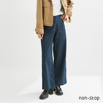 non-stop 知性簡約袋飾直筒褲-2色