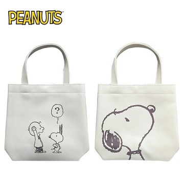 【日本正版】史努比 皮質 手提袋 多功能手提袋 推車置物袋 車用置物袋 椅背收納袋 浴室收納袋 Snoopy PEANUTS