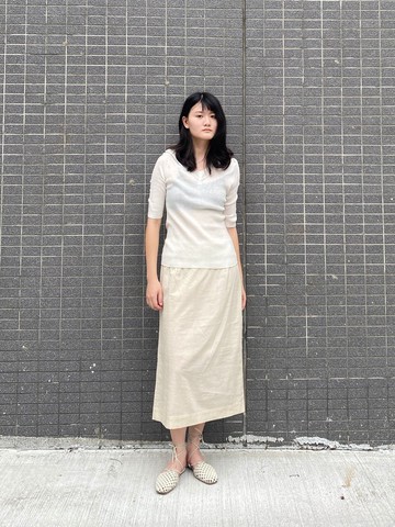 V領五分袖針織衫－微瑕