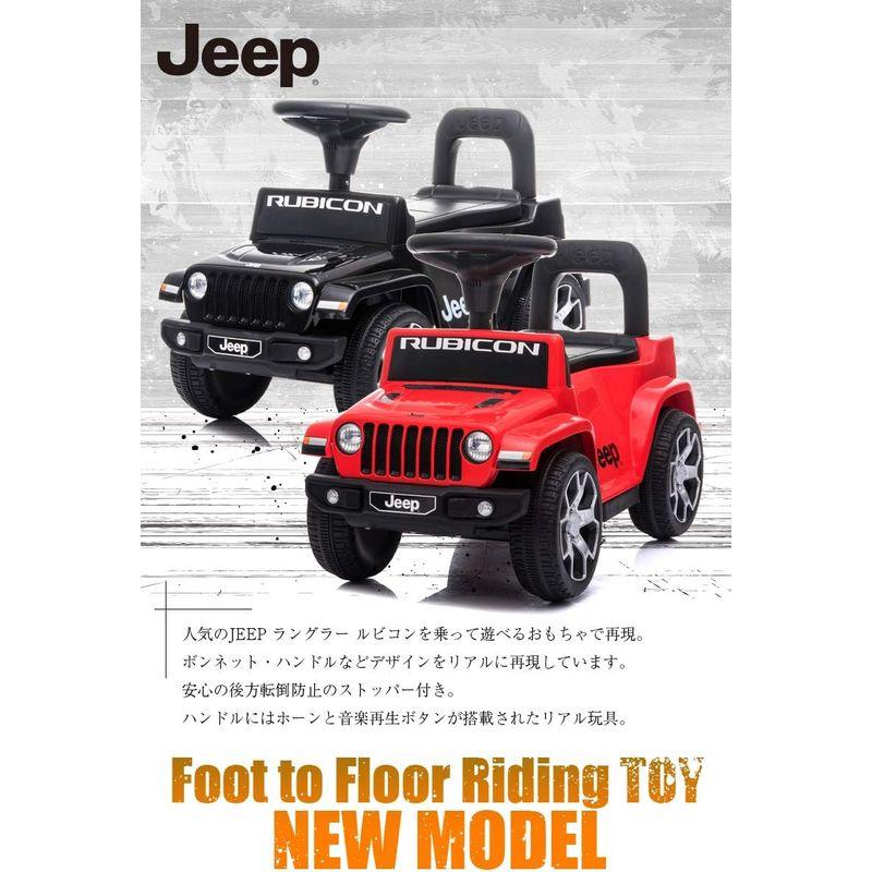 足けり 乗用カー ジープ ラングラー ルビコン JEEP WRANGLER RUBICON 乗用玩具 足けり車 クラクション＆ミュージック