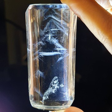 龍彩~ DB14 藍針水晶 天使的羽毛 108.6g Blue Needle Quartz