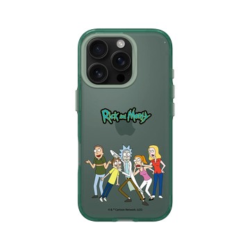 iPhone 16 Pro Clear 憂墨綠 - 瑞克和莫蒂 Rick and Morty - 史密斯一家
