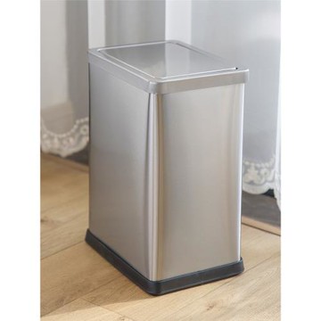 朗藝翻蓋垃圾桶不銹鋼衛生間廁所搖蓋有蓋家用10升15升wastebin