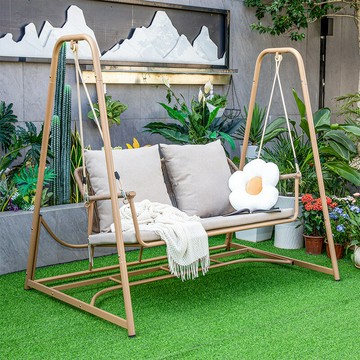 免運/公司貨 吊籃 吊椅 戶外休閑庭院秋千室內單人吊椅雙人家用陽臺秋千椅室外花園秋千椅 可開發票 全館五折 工廠現貨直銷 新品特價 z11013