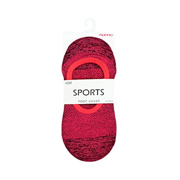 儂儂花紗運動隱形襪  桃紅色  22-24cm  1雙