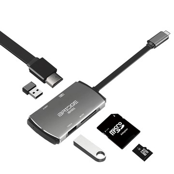 iBRIDGE｜5合1 Type-C Hub多功能4K轉接器