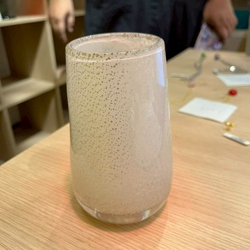 J309_手工琉璃花瓶/白