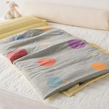 Juho deco 幼兒園午睡袋 純棉款 附提袋 夜空星球 兒童午睡墊