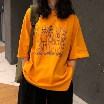 短袖T恤女寬鬆韓版百搭學生學院風上衣閨蜜裝季潮 C40