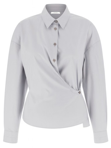 lemaire straight twisted collar shirt